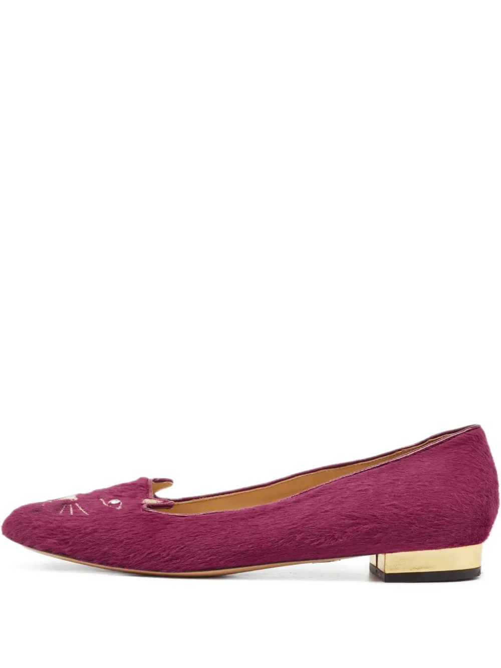 Pre-owned Charlotte Olympia  Kitty Flat Pumps