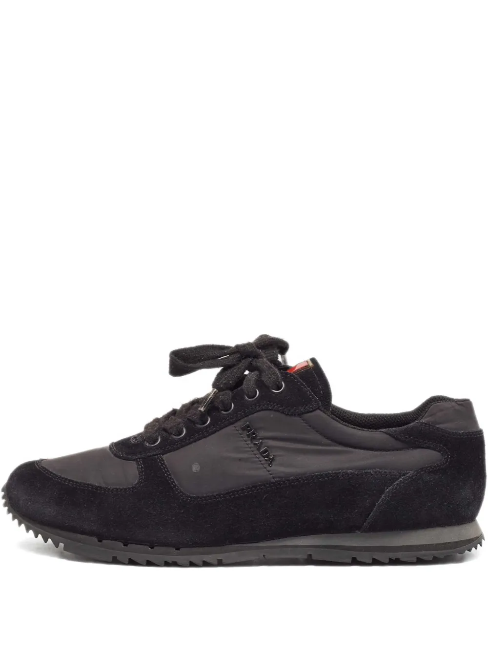 Prada Pre-Owned 2024 suede sneakers - ブラック Prada Pre-Owned 2024 suede sneakers - ブラック