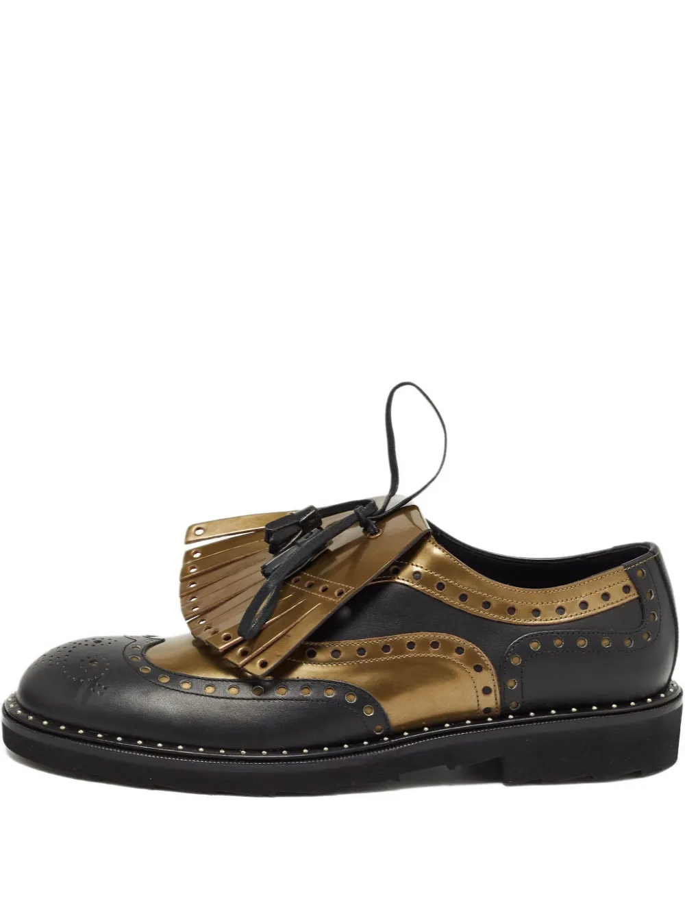 Dolce & Gabbana Pre-Owned 2024 fringe brogue shoes | Black | Image 1