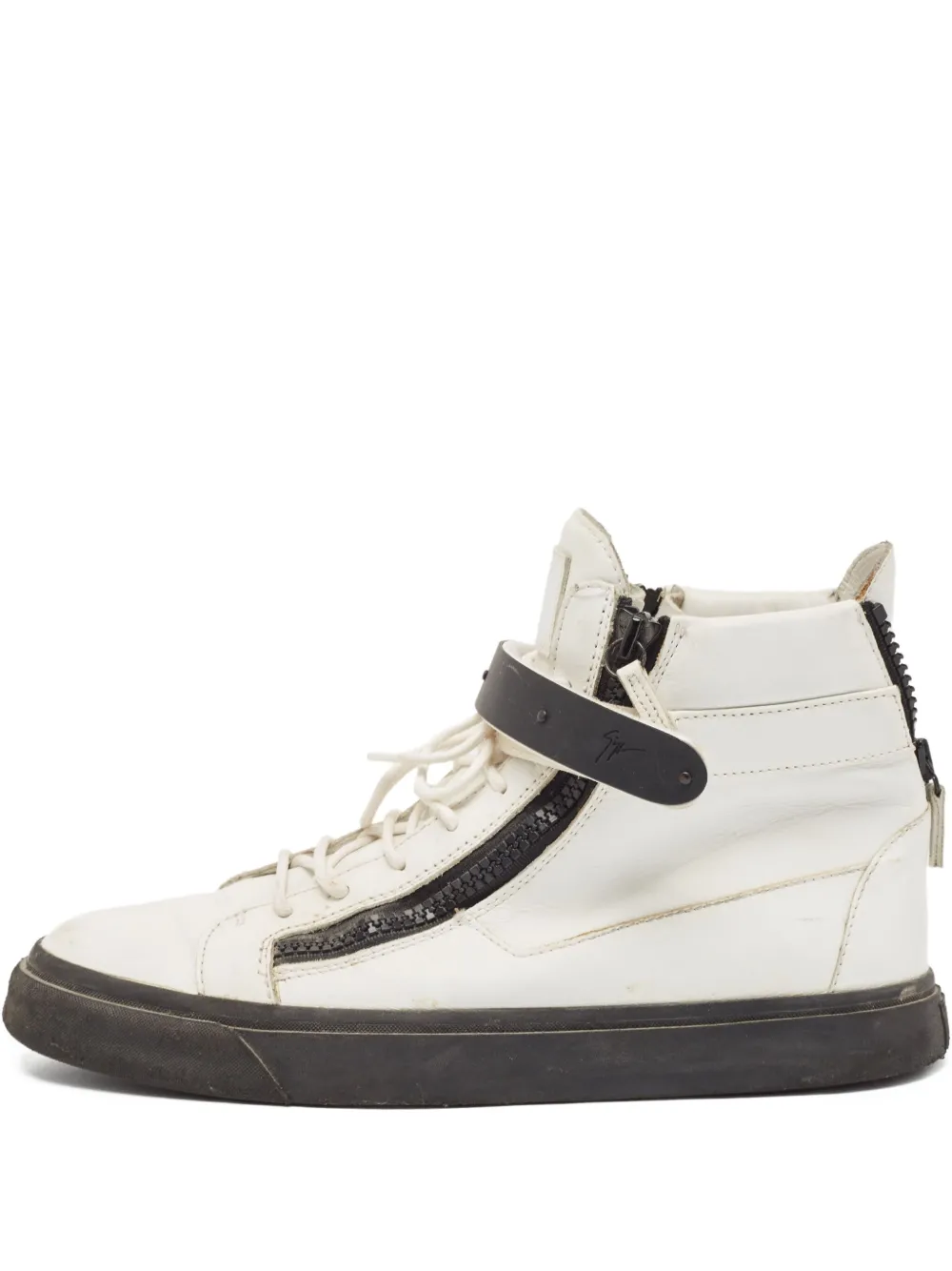 Giuseppe Zanotti Vintage tenis altos con cierre | blanco | Image 1