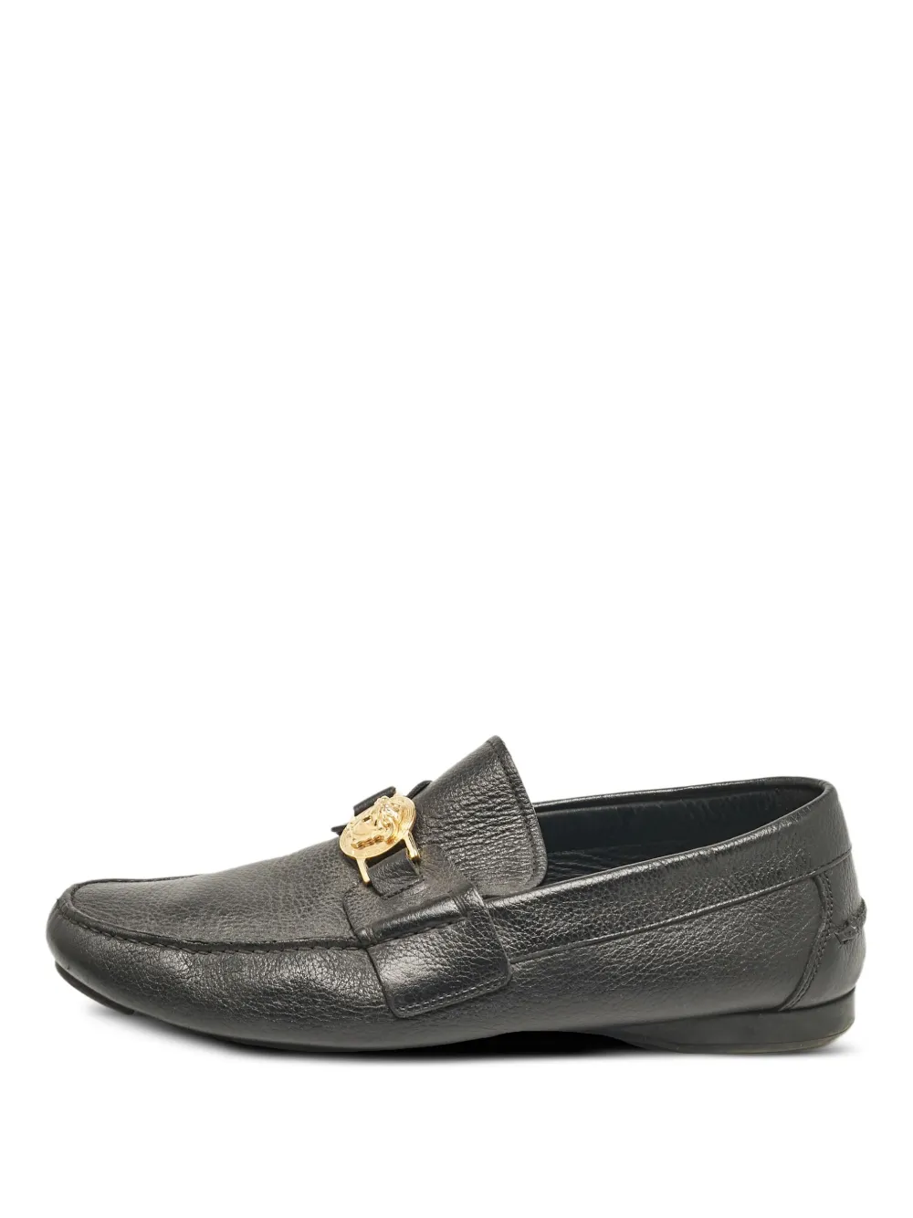 Versace Pre-Owned Medusa-plaque loafers | Black | Image 1