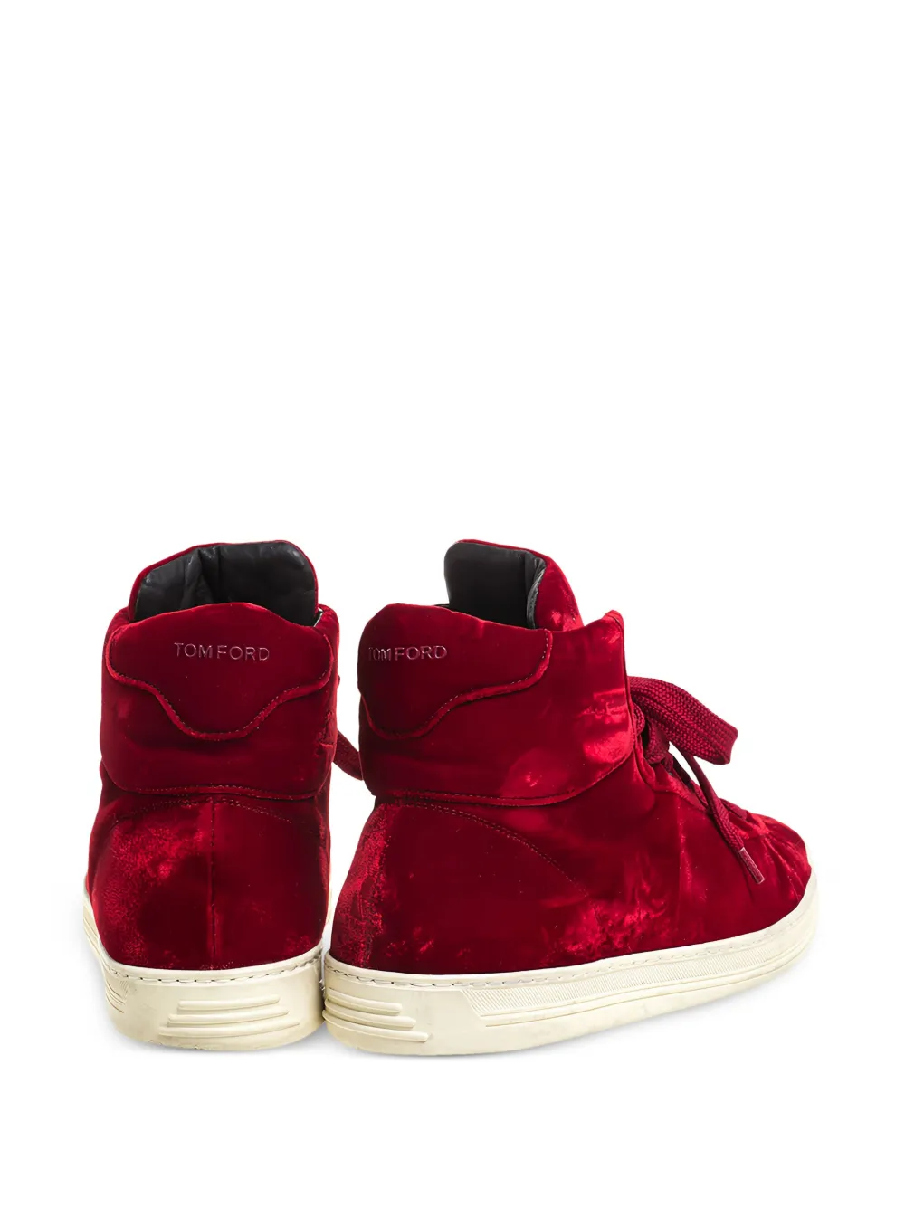 Tom Ford Vintage velvet high-top sneakers | Image 2