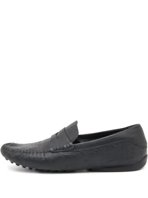 Gucci Pre-Owned GG-jacquard loafers