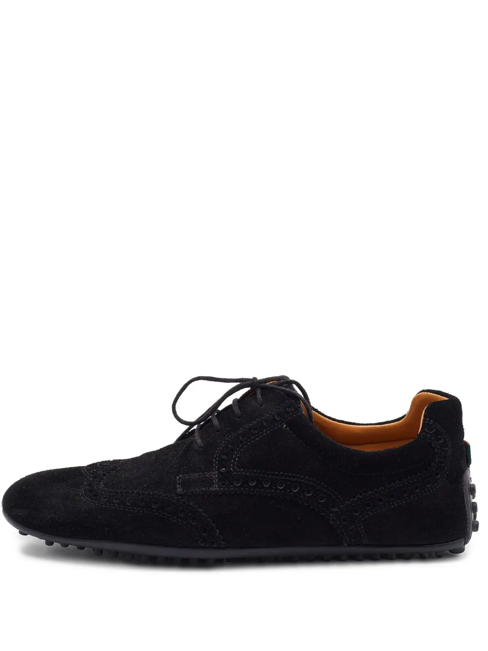 Gucci Pre-Owned derbies en daim | noir | Image 1