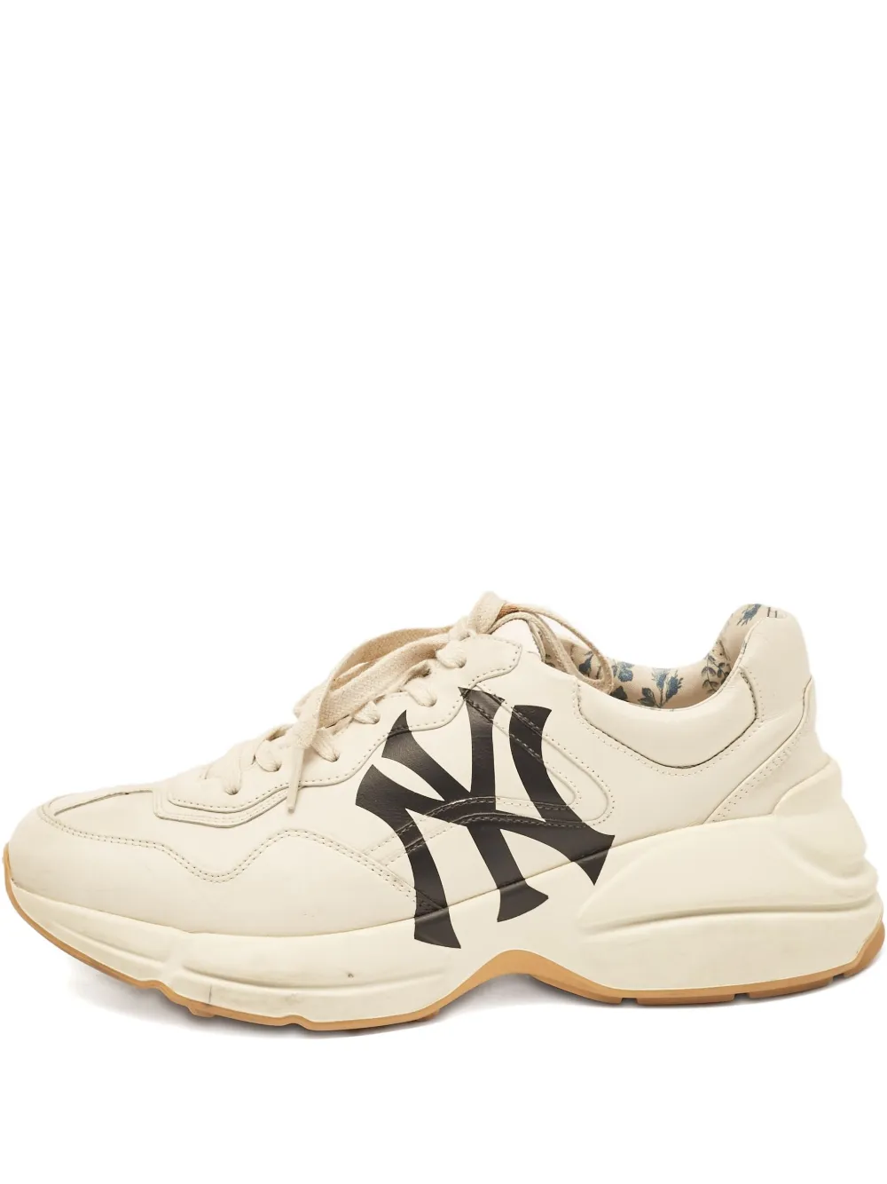 Gucci Pre-Owned ライトン NY Yankees スニーカー - ニュートラル Gucci Pre-Owned ライトン NY Yankees スニーカー - ニュートラル