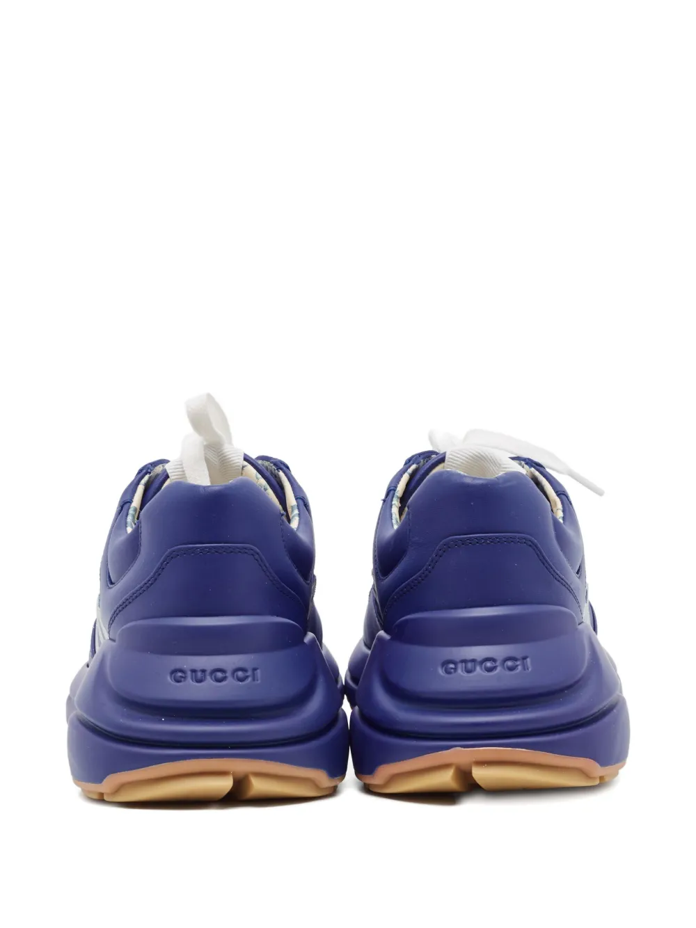 Pre-owned Gucci X Nba 2024 Rhyton Sneakers In Blue