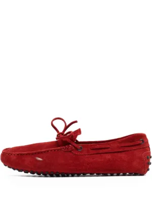 TOD'S レッド スエード ローファー Tod's Vintage スエード ローファー | レッド | FARFETCH JP