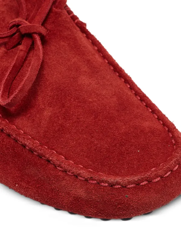 Tod's Vintage スエード ローファー | レッド | FARFETCH JP