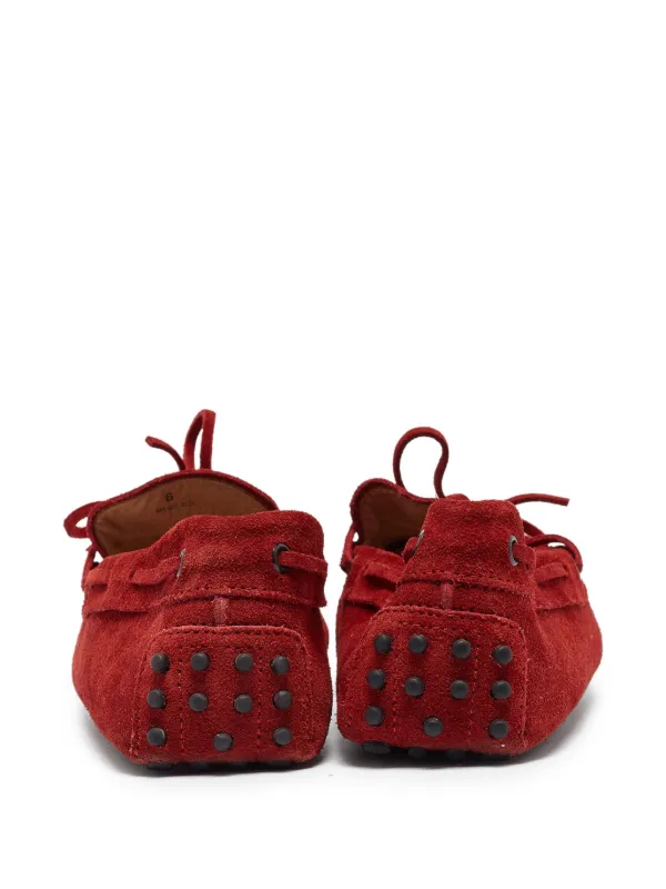 Tod's Vintage スエード ローファー | レッド | FARFETCH JP