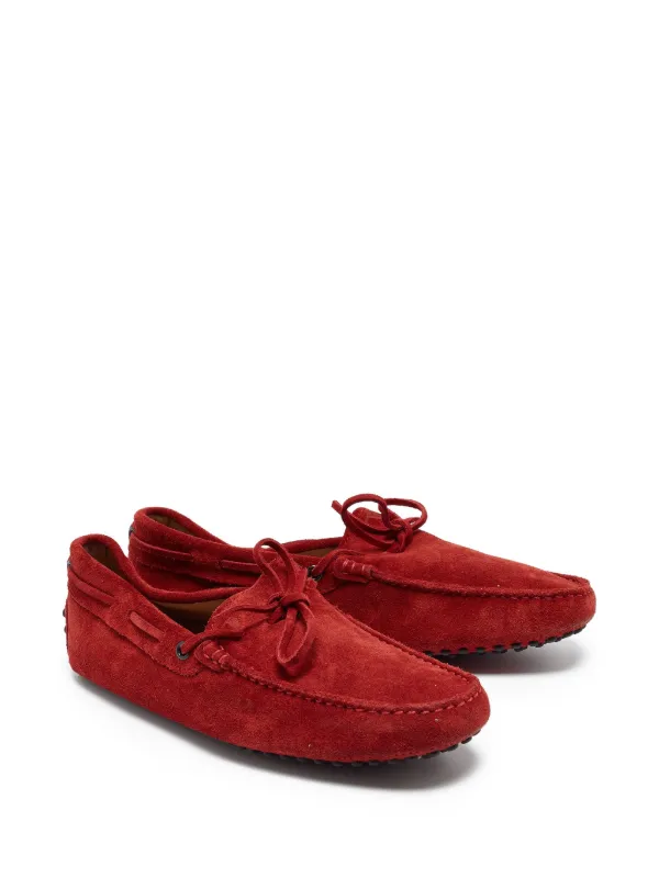 TOD'S レッド スエード ローファー Tod's Vintage スエード ローファー | レッド | FARFETCH JP