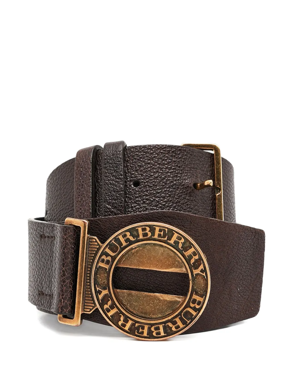 Burberry Pre-Owned logo plaque leather belt | Brown | Image 1