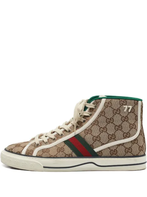 Gucci Pre-Owned monogram-pattern sneakers 