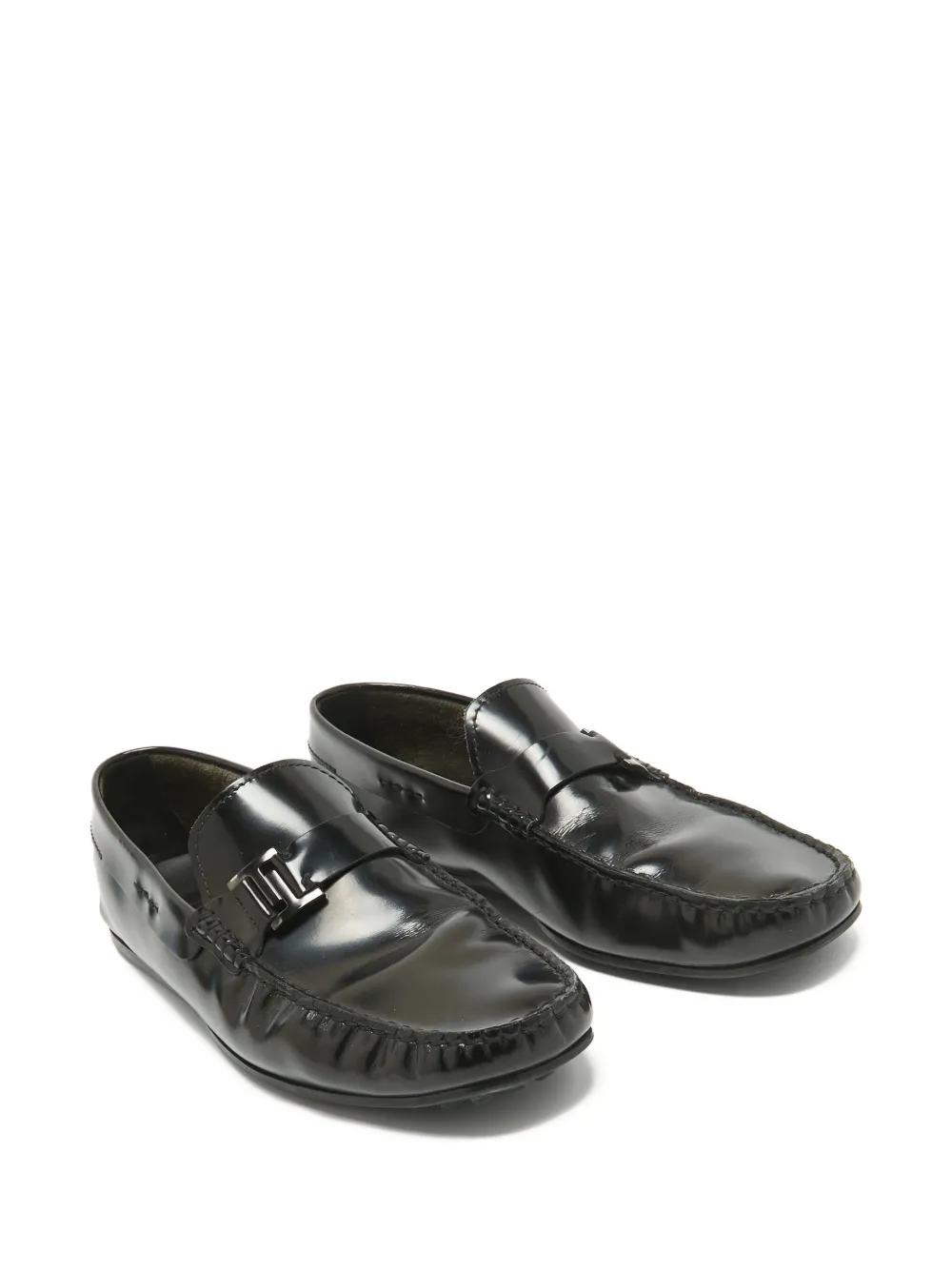 Tod's Vintage buckle-embellished leather loafers | Image 2