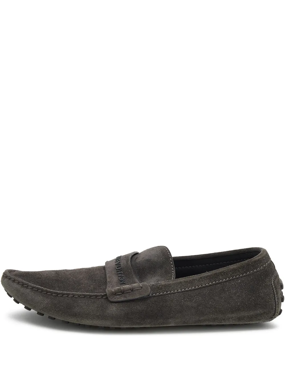 Louis Vuitton Pre-Owned suede loafers - Grau