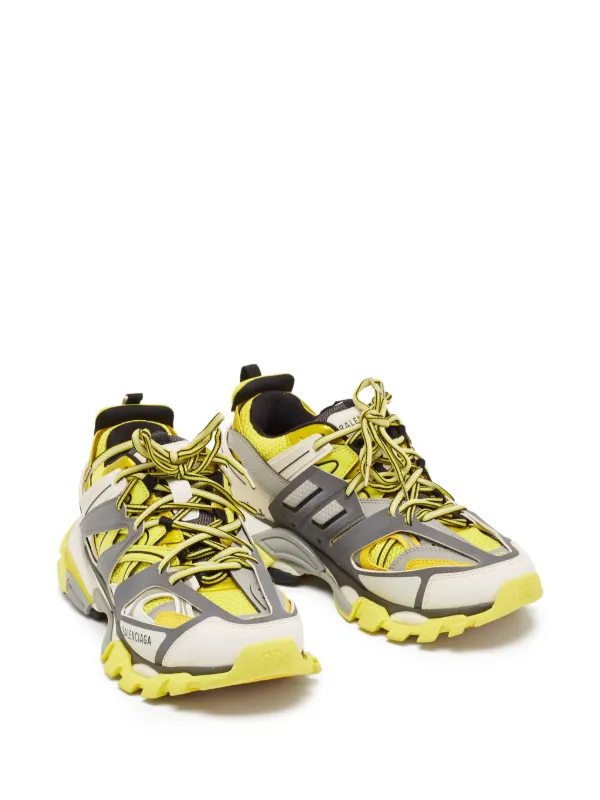 Chaussure Balenciaga Basket Jaune Sneaker Runner Pour Homme En