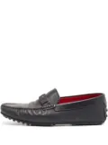 Ferragamo Pre-Owned leather driver loafers - Black