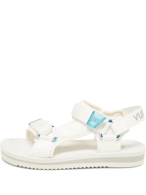 Louis Vuitton Pre-Owned logo-plaque sandals