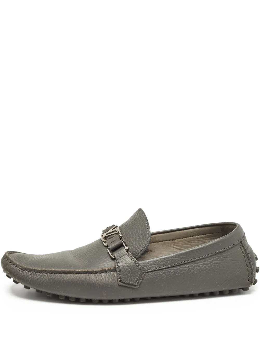 logo-plaque loafers