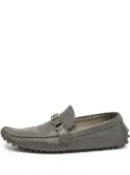 Louis Vuitton Pre-Owned logo-plaque loafers - Grey