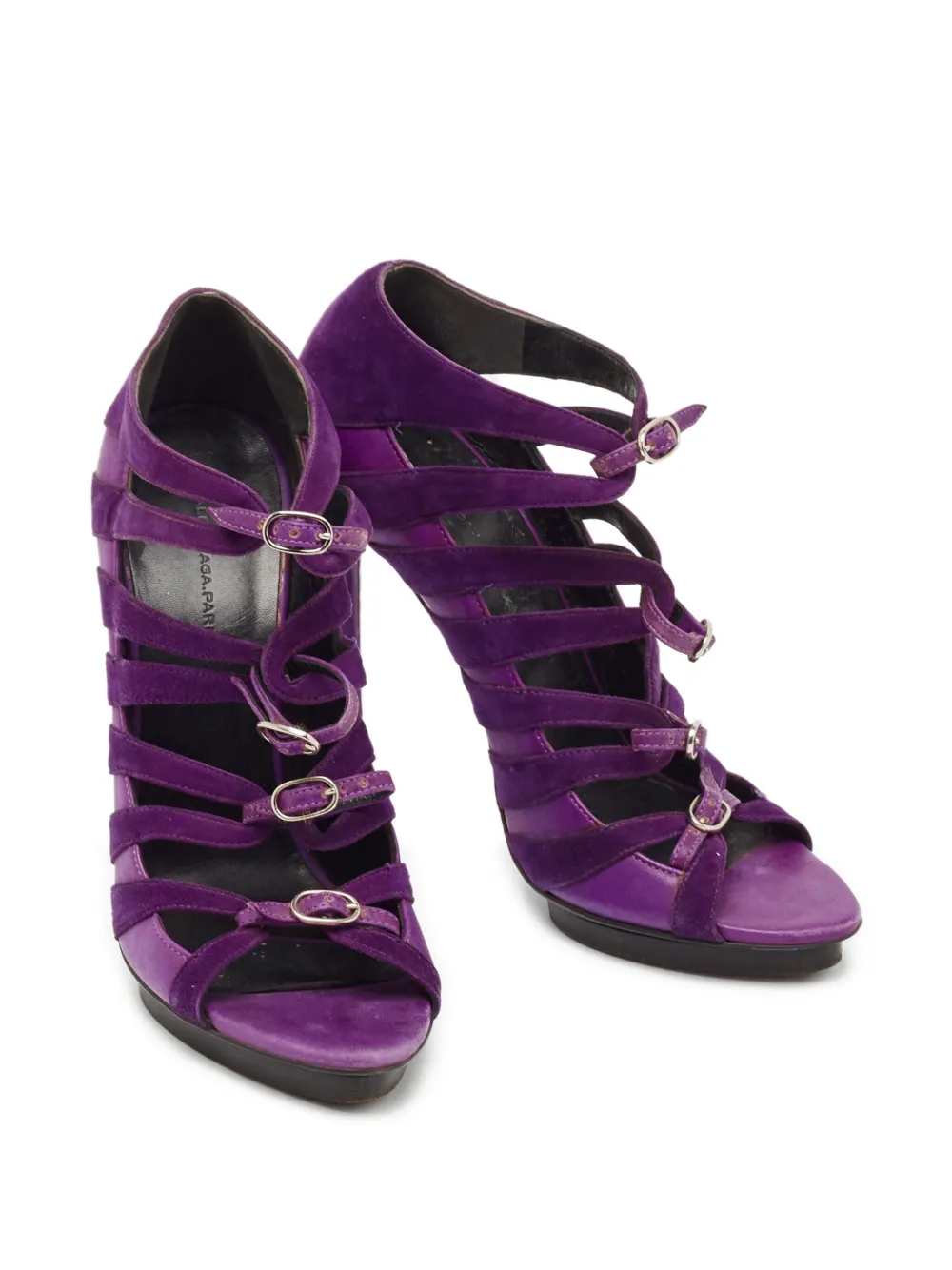 Balenciaga Pre-Owned 120 mm leren pumps met hak - Paars