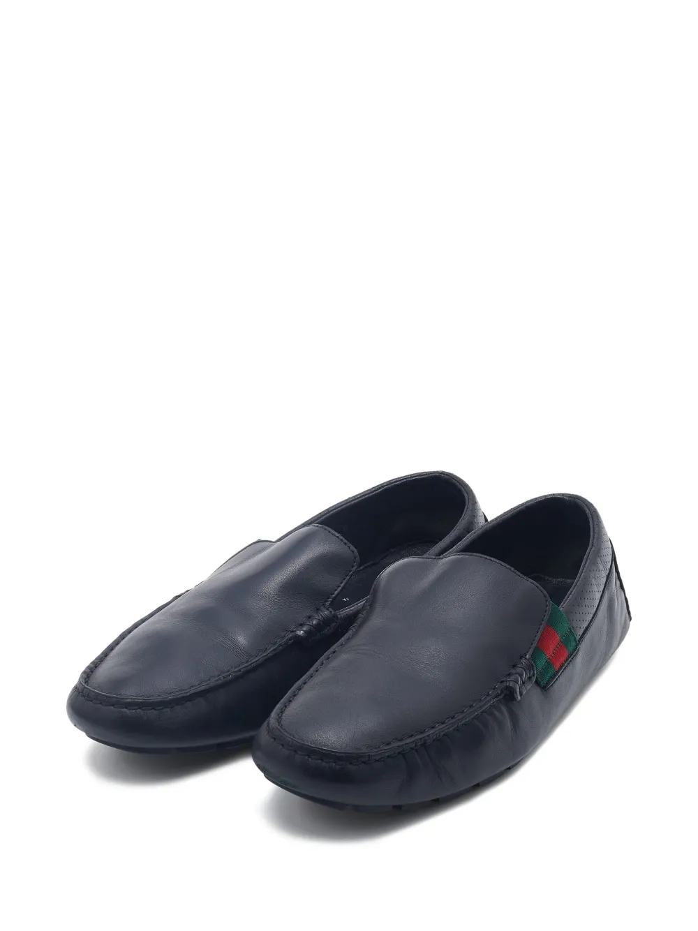 Gucci Pre-Owned Web-detailed loafers | Image 2