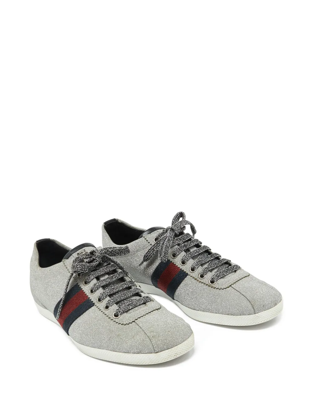 Gucci Pre-Owned Bambi Web studded sneakers | Image 2