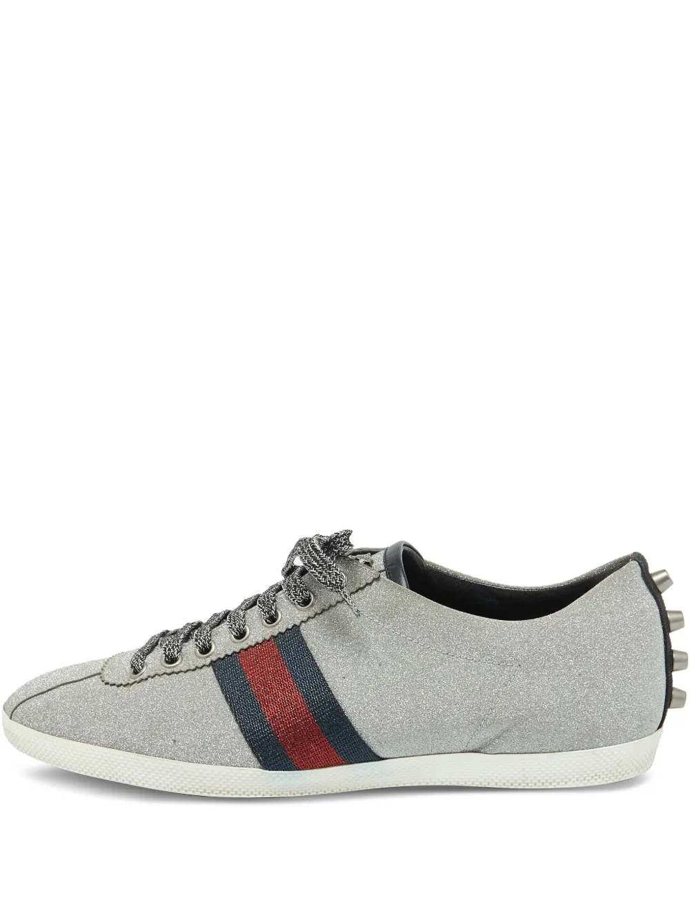 Gucci Pre-Owned Bambi Web studded sneakers | Grey | Image 1