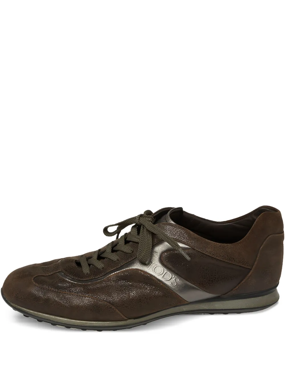 Tod's Vintage baskets en daim à lacets | marron | Image 1
