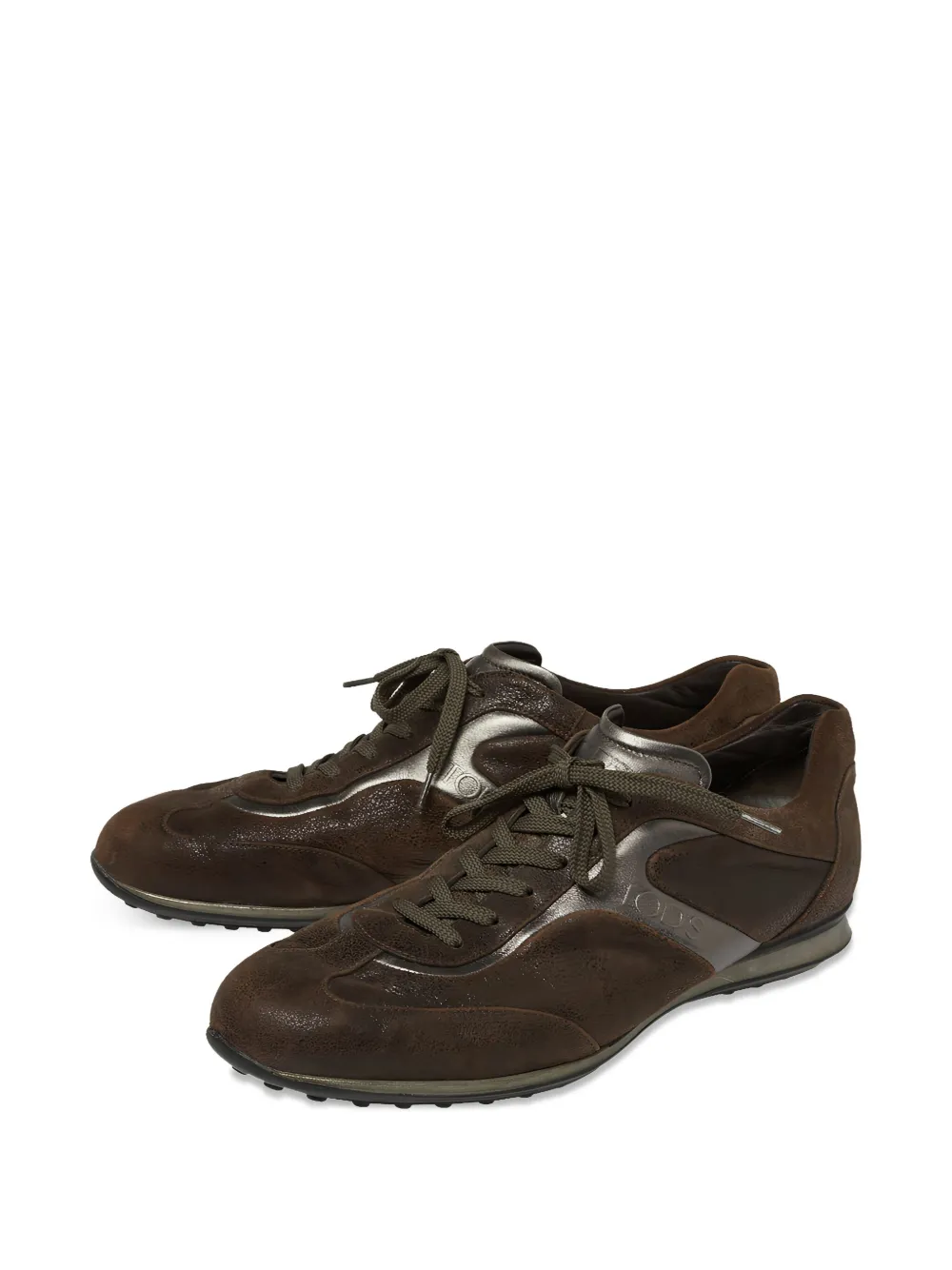 Tod's Vintage baskets en daim à lacets | Image 2