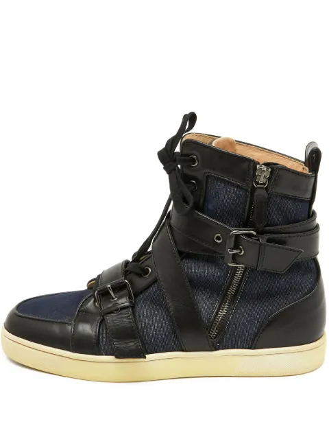 Christian Louboutin Pre-Owned panelled-design sneakers