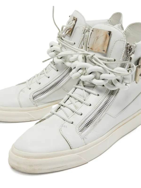 Giuseppe Zanotti Vintage Zip high-top Sneakers | White | FARFETCH