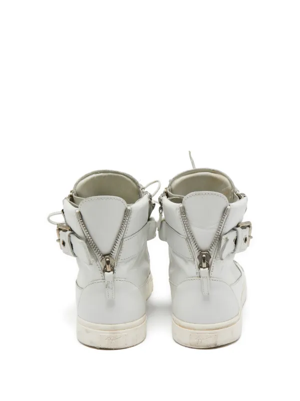Giuseppe Zanotti Vintage Zip high-top Sneakers | White | FARFETCH