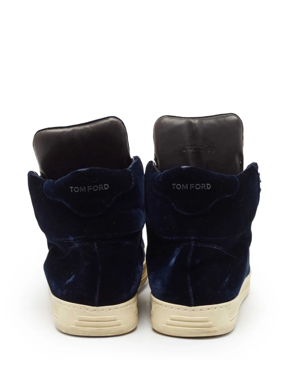 Pre-owned Tom Ford  Velvet Sneakers In Blue