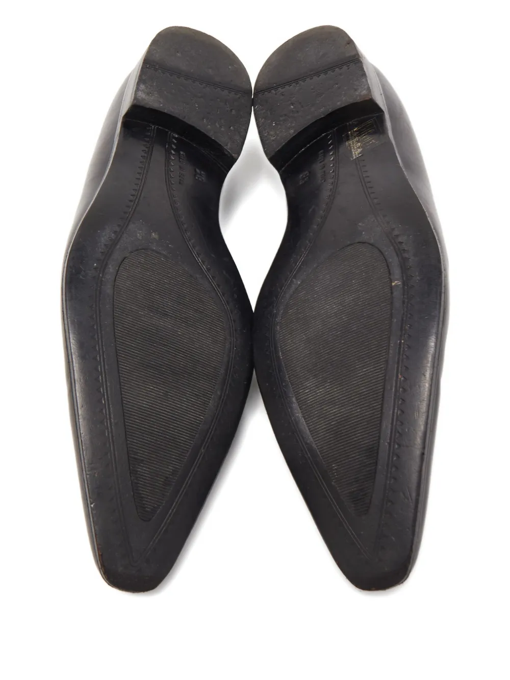 Pre-owned Dolce & Gabbana Leather Loafers In Black