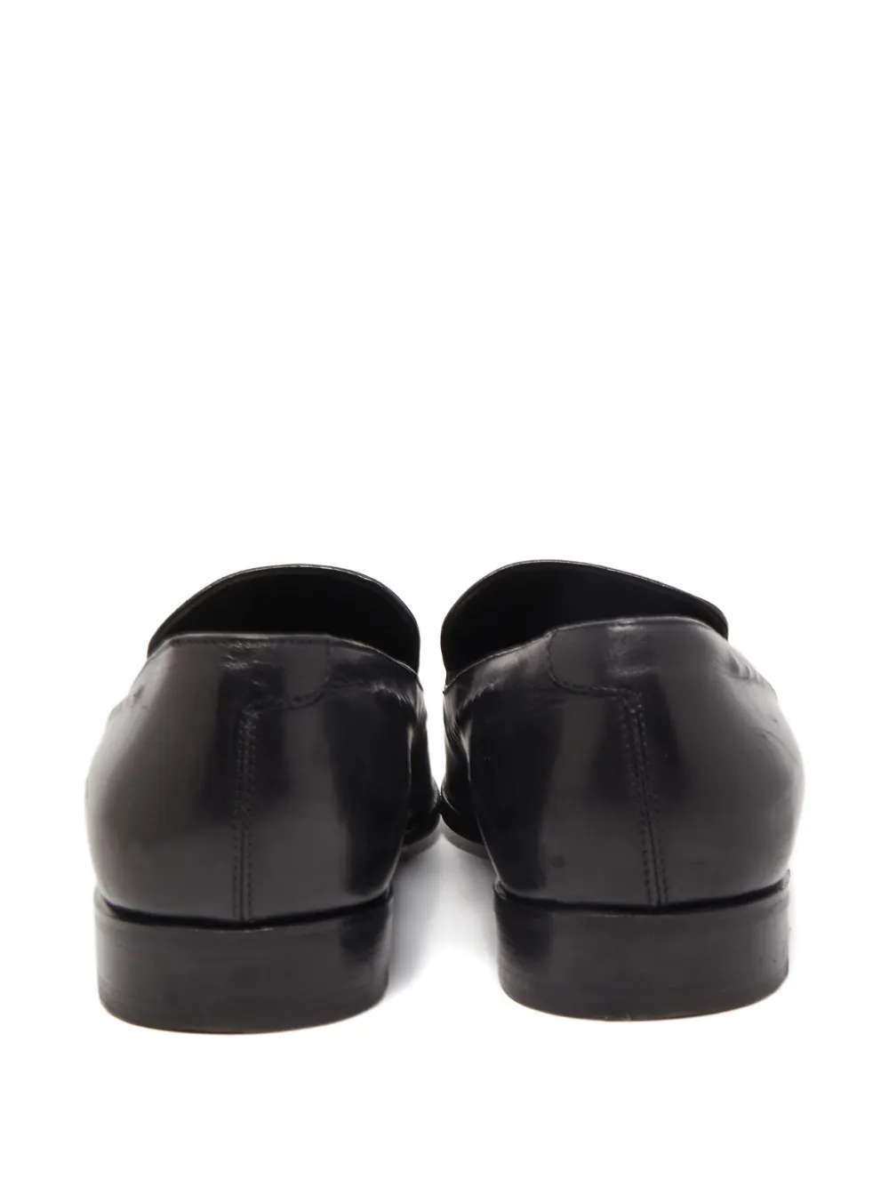 Pre-owned Dolce & Gabbana Leather Loafers In Black