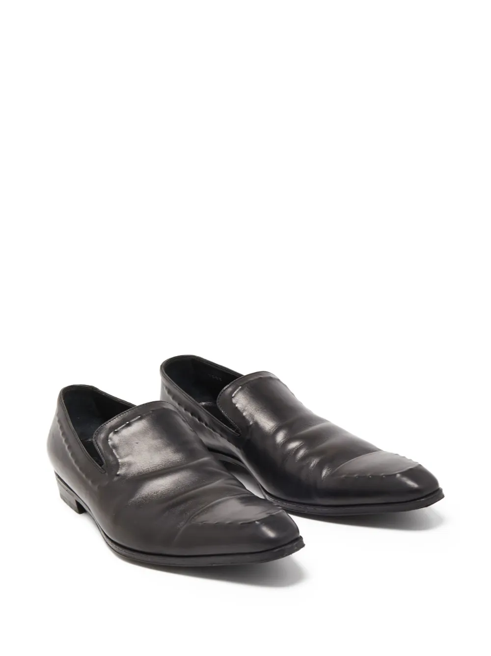 Pre-owned Dolce & Gabbana Leather Loafers In Black