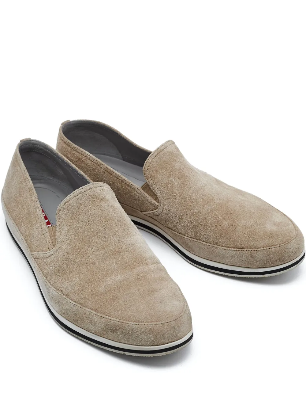 Prada Pre-Owned suede loafers | Neutrals | Image 1