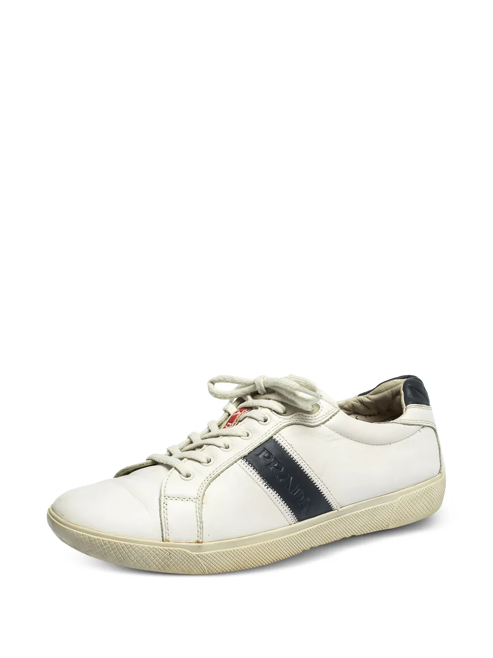 Prada Pre-Owned logo-debossed low-top sneakers | Image 2