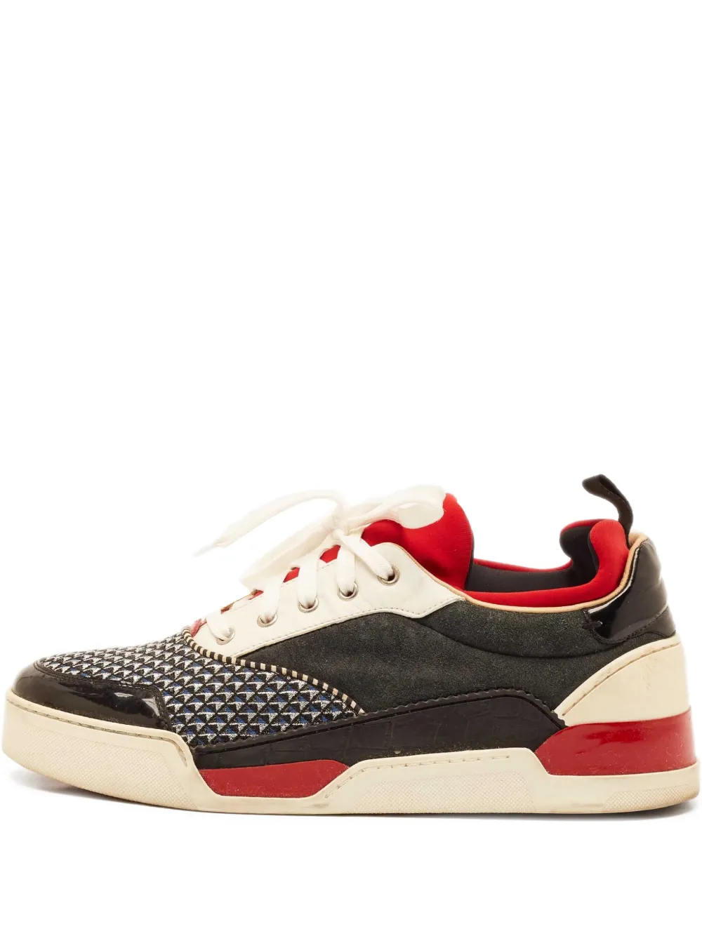 Christian Louboutin Pre-Owned Aurelien panelled sneakers | Black | Image 1