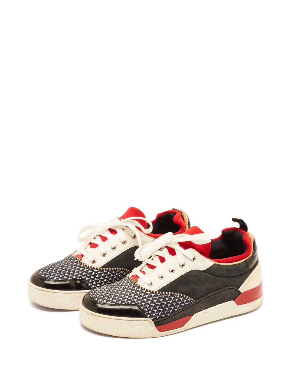 Christian Louboutin Pre-Owned Aurelien panelled sneakers | Image 2
