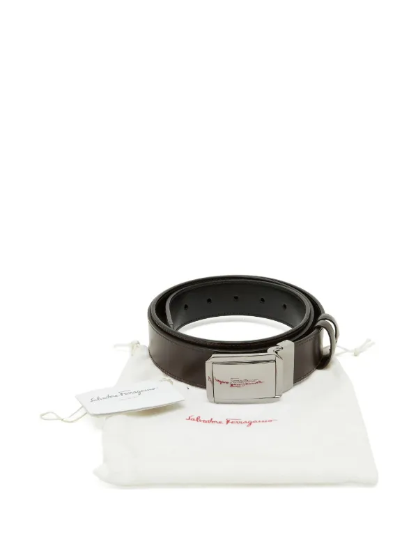 Ferragamo Pre-Owned リバーシブル レザーベルト | ブラック | FARFETCH JP