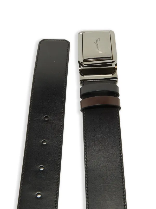 Ferragamo Pre-Owned リバーシブル レザーベルト | ブラック | FARFETCH JP