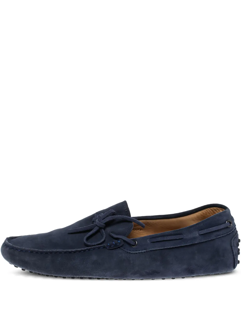 Tod's Vintage chaussures bateau pre-owned en daim | bleu | Image 1