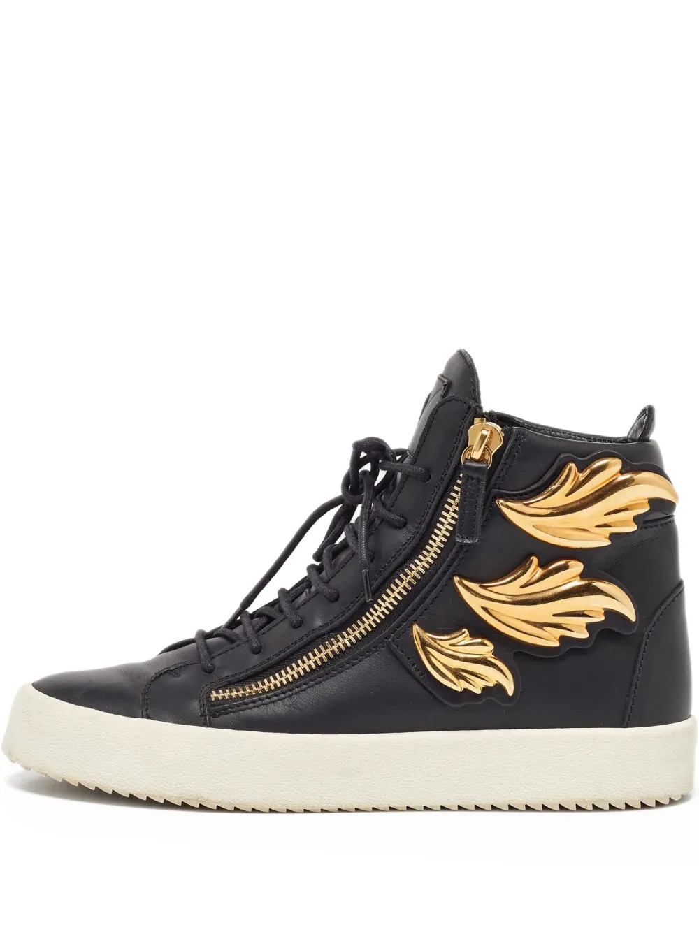 Giuseppe Zanotti Vintage pre-owned Triple Wing high-top sneakers | Black | Image 1