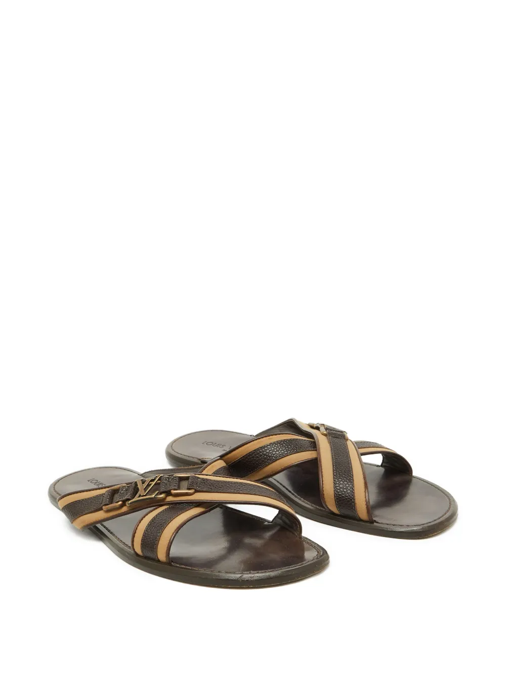 Louis Vuitton Pre-Owned leather slides | Image 2