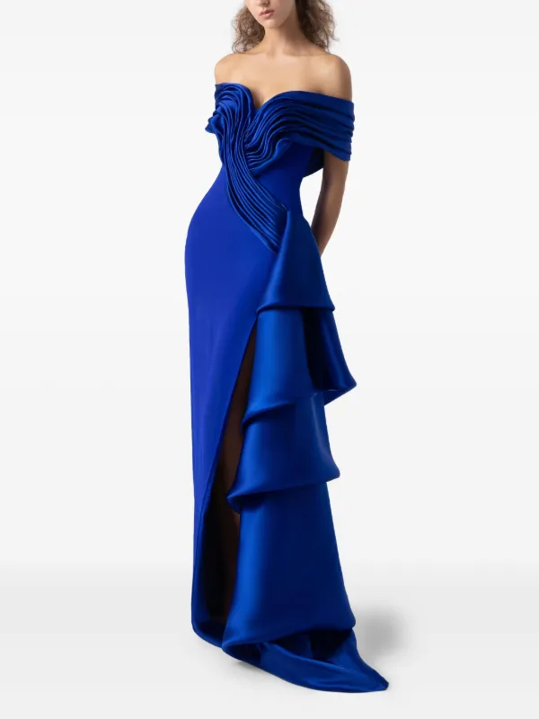 off the shoulder dress formal white Zia Bodycon Wrap Dress