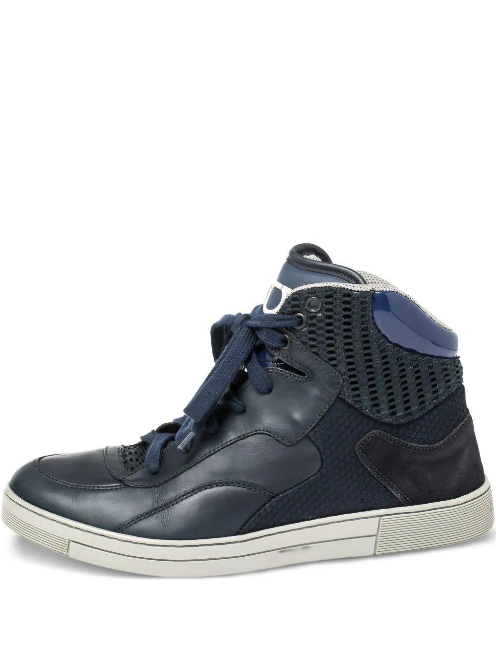 Ferragamo Pre-Owned leather sneakers | Blue | Image 1