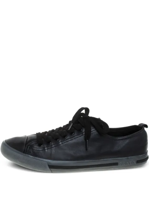 Prada Pre-Owned سنيكر جلد