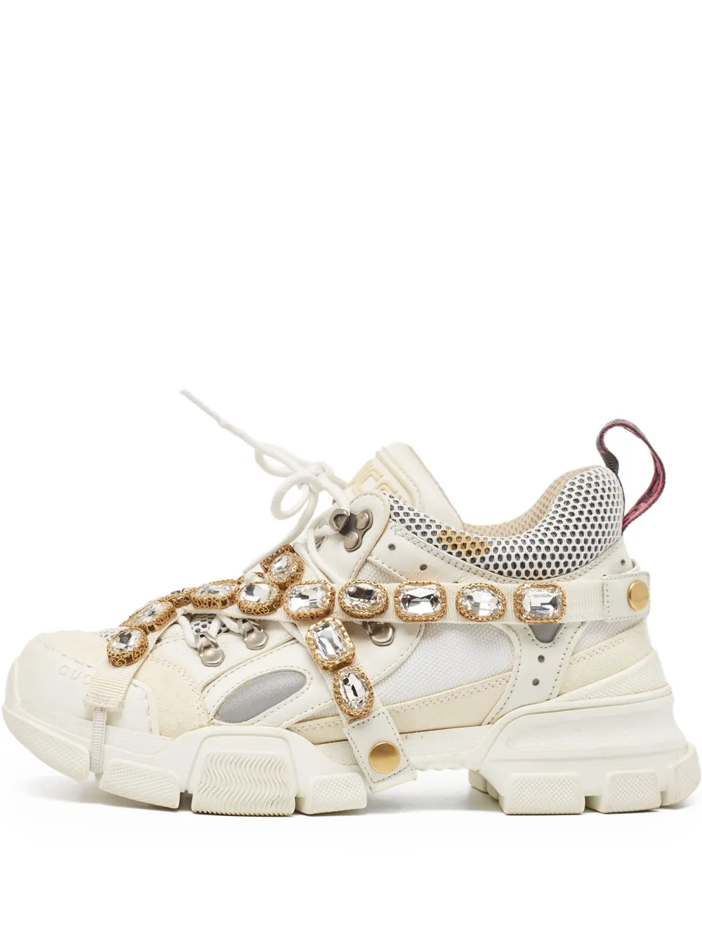 Gucci Pre-Owned crystal-embellished sneakers | White | Image 1