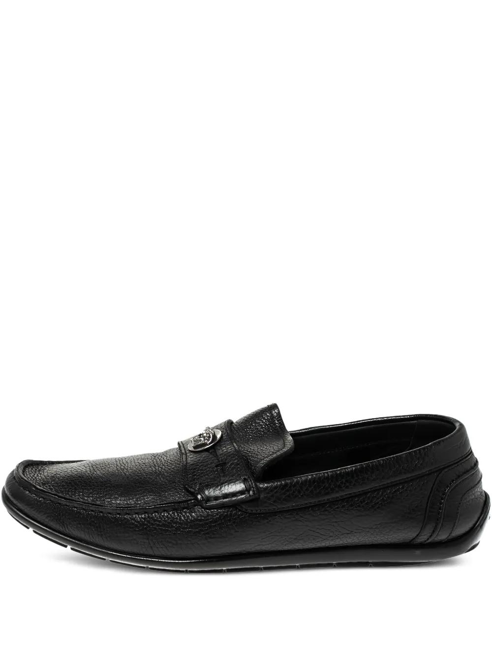 Versace Pre-Owned Medusa-plaque loafers | Black | Image 1